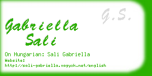 gabriella sali business card